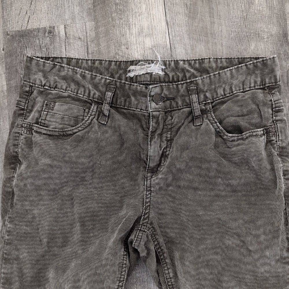 Free People Olive Brown Corderouy Skinny Pants Size 29